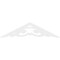 Ekena Millwork Pitch Preston Architectural Grade PVC Gable Pediment, 60"W x 15"H x 1"P (6/12) GPP060X015X100PRE - alternate 5